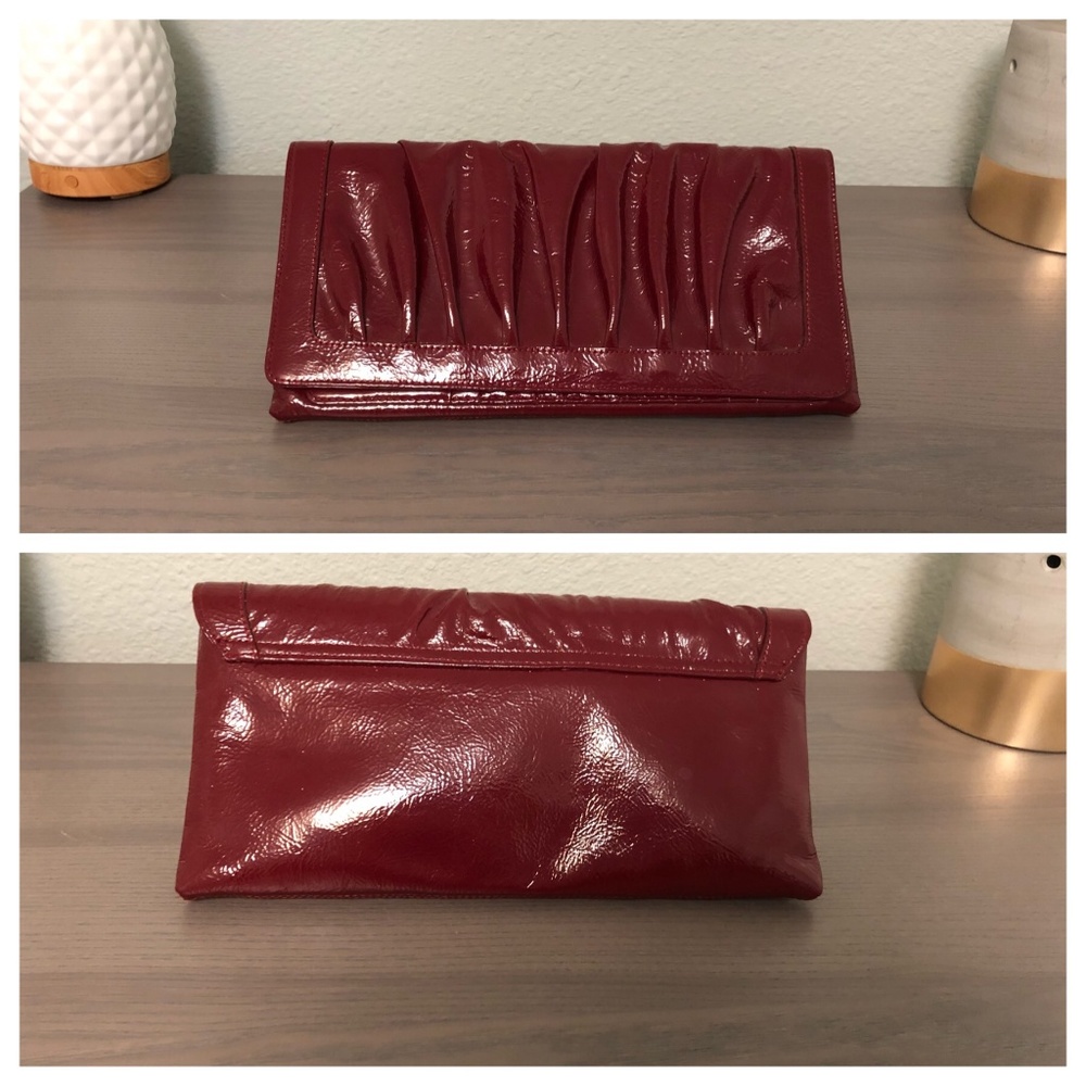 Nordstrom Red Patent Leather Clutch
